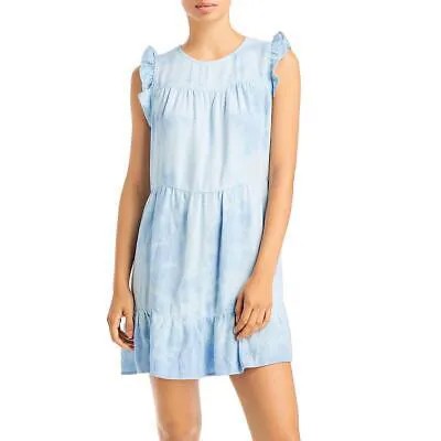 Bella Dahl Женское Многоярусное Мини-Платье Tie-Dye из Tencel BHFO 6788