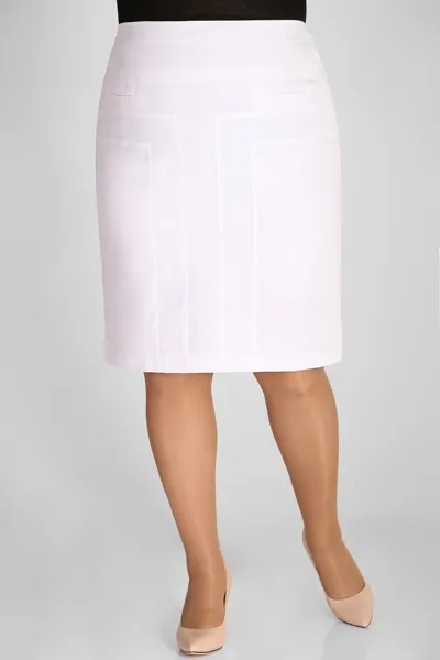 Юбка женская AlmondShop 21-580-21.С1 белая 62 RU
