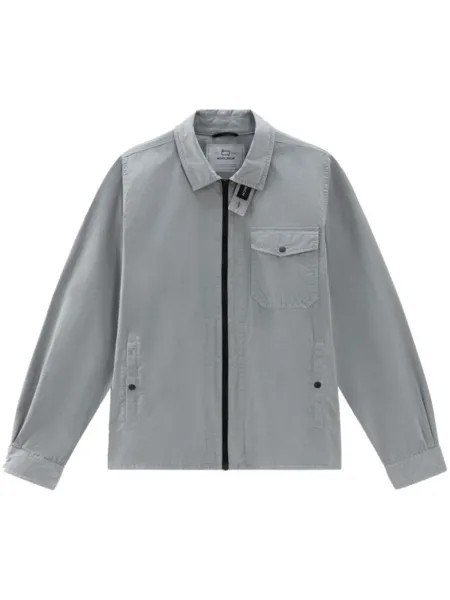 Woolrich габардиновая куртка-рубашка, серый
