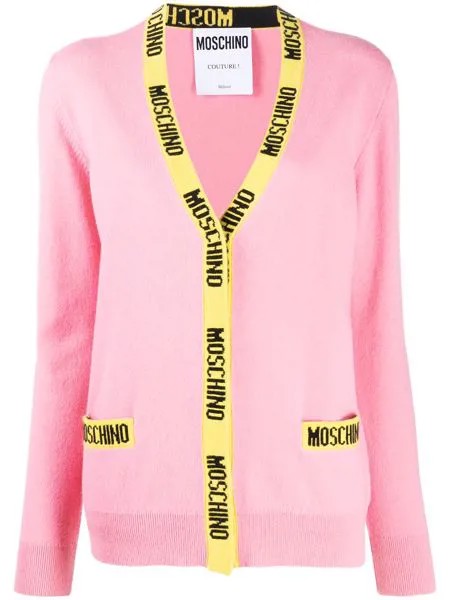 Moschino кардиган с логотипом