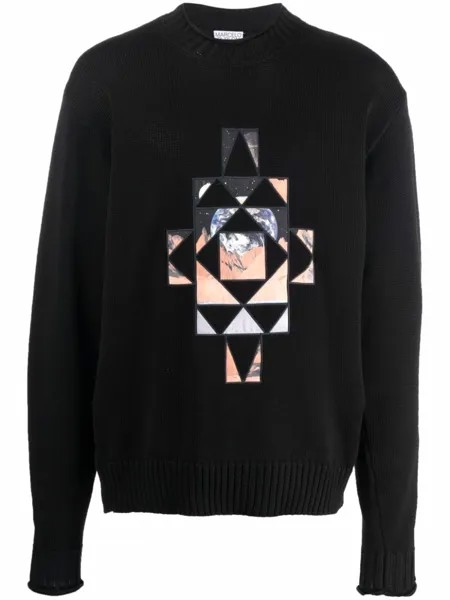 Marcelo Burlon County of Milan джемпер с нашивкой, черный