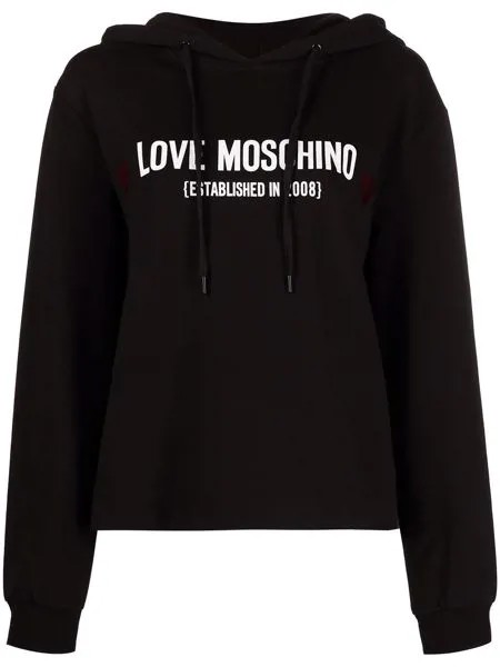 Love Moschino худи с кулиской и логотипом