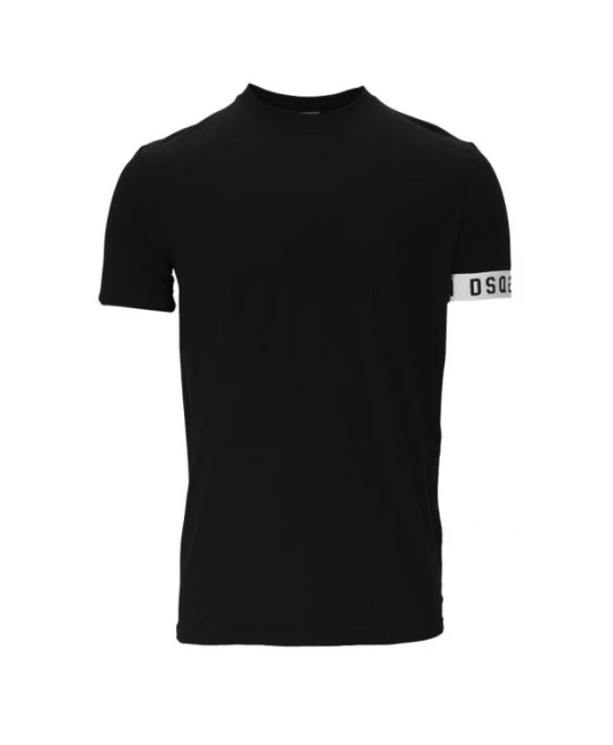 Футболка с полосой Icon Dsquared2, черный