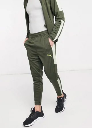 Джоггеры цвета хаки Puma Training Favorite-Зеленый цвет