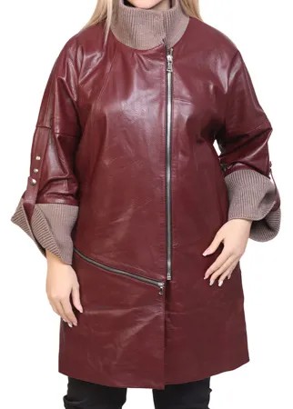 Кожаная куртка женская EXPO FUR 1057 красная 40