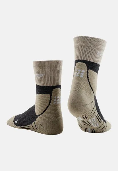 Спортивные носки COMPRESSION HIKING MERINO MID CUT SOCKS MEN, MADE IN GERMANY CEP, коричневый