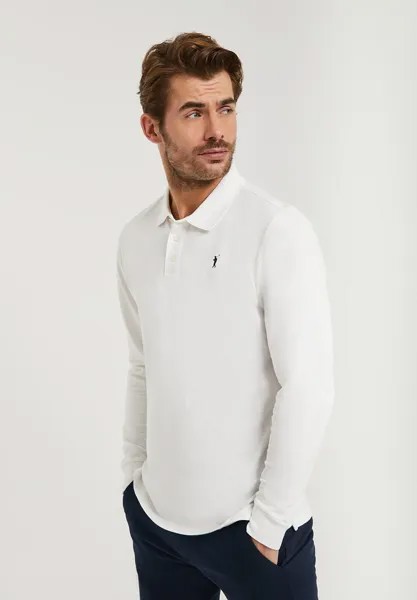 Рубашка-поло LONG SLEEVE REGULAR FIT Polo Club, цвет white