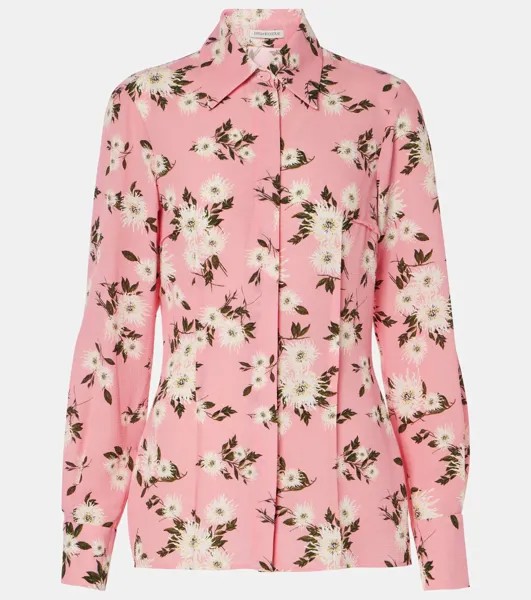 Цветочная рубашка Ravanne Emilia Wickstead, цвет small dahlia pink