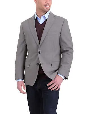 Классический крой, темно-коричневый шерстяной пиджак из корзинчатой ткани на двух пуговицах, спортивное пальто
