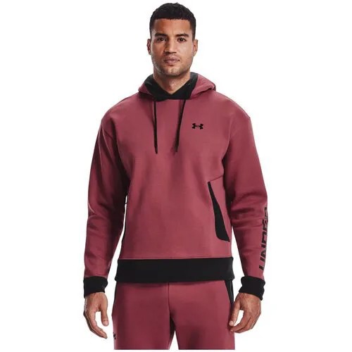 Толстовка Under Armour Recover Fleece Hoodie Бордовый MD 1357071-652