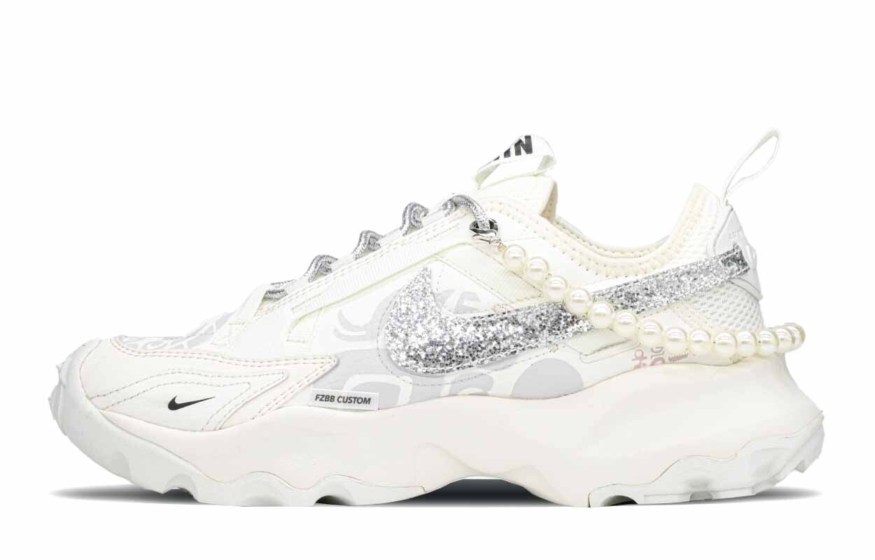 Кроссовки Nike TC 7900 Lifestyle Shoes Women's Low-top Gray/Pink, серый/розовый