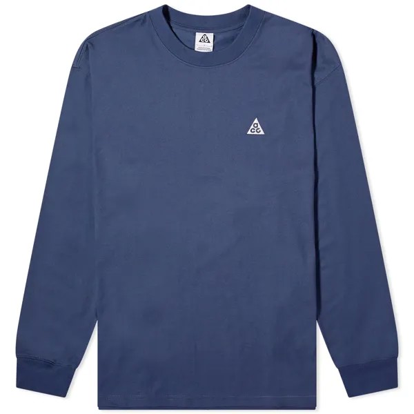 Футболка Nike Acg Long Sleeve Logo, цвет Thunder Blue