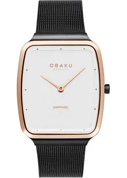 Fashion наручные  мужские часы Obaku V267GXMIMB. Коллекция Ultra Slim