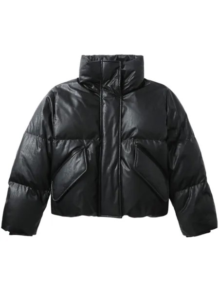 MM6 Maison Margiela пуховик с вышивкой, черный