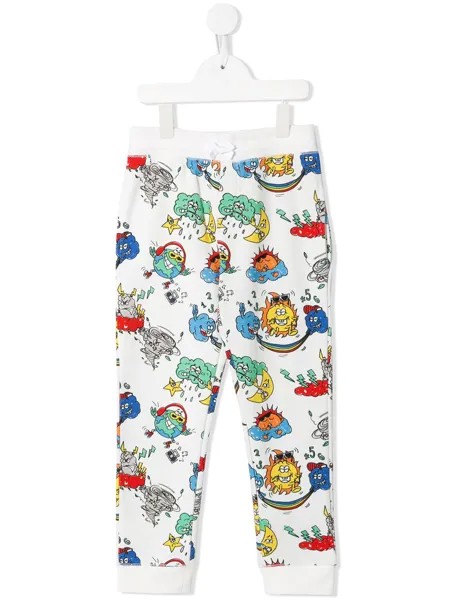 Stella McCartney Kids спортивные брюки с принтом