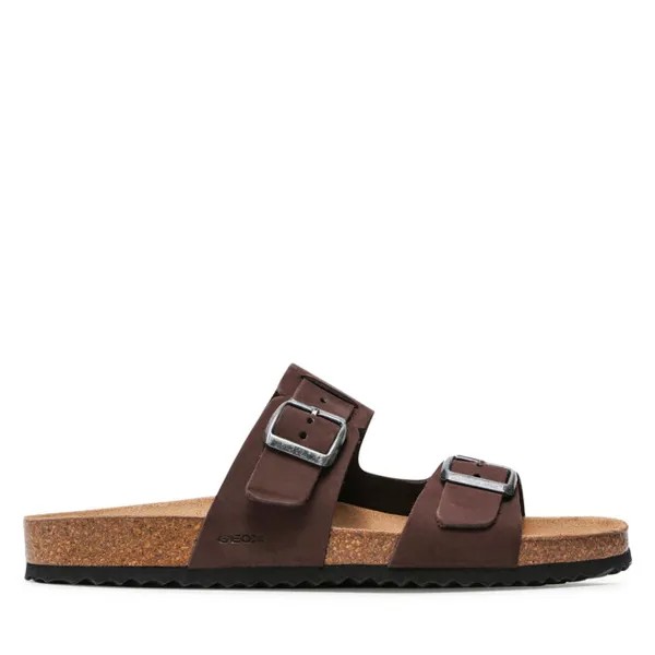 Шлепанцы Geox U Sandal Ghita B U159VB 00032 C6024 Dk Coffee, коричневый