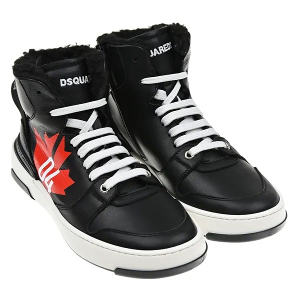 Высокие кеды с подкладкой из эко-шерсти Dsquared2 детские