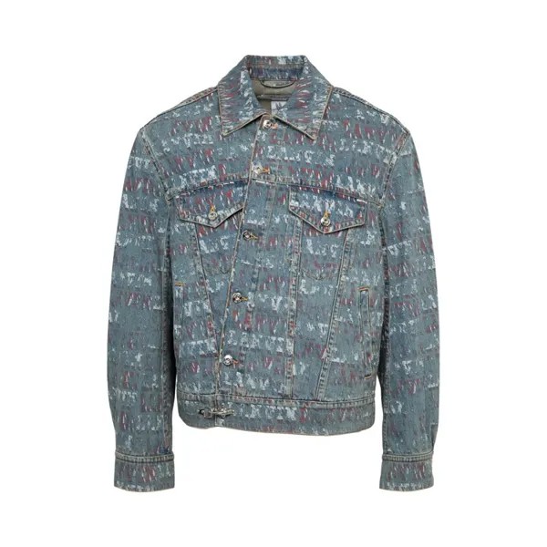 Куртка Lanvin Lab x Future Cross Front Denim Jacket, синий