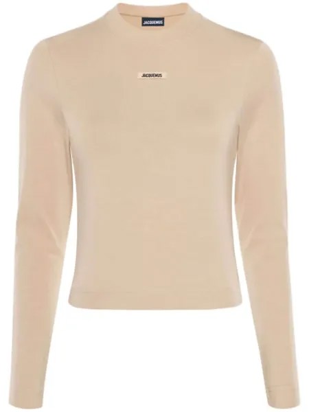 Jacquemus футболка Le Gros Grain, нейтральный цвет