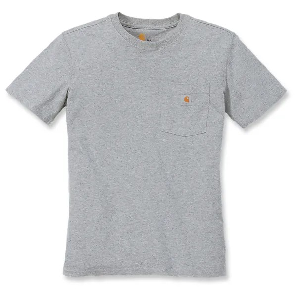 Футболка Carhartt Women's Loose Fit Heavyweight S/S Pocket Cotton, цвет Heather Grey