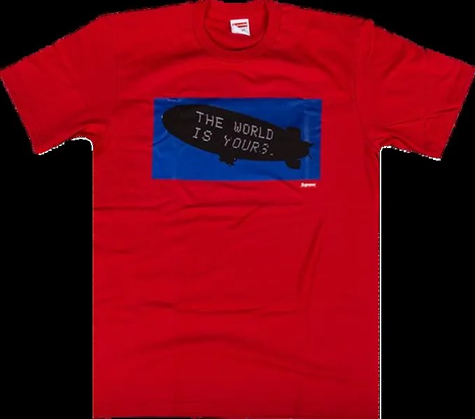 Футболка Supreme Scarface Blimp T-Shirt 'Red', красный