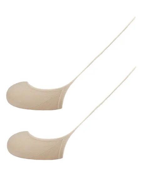 Следки женские Mademoiselle T001B (2 p.) бежевые UNI