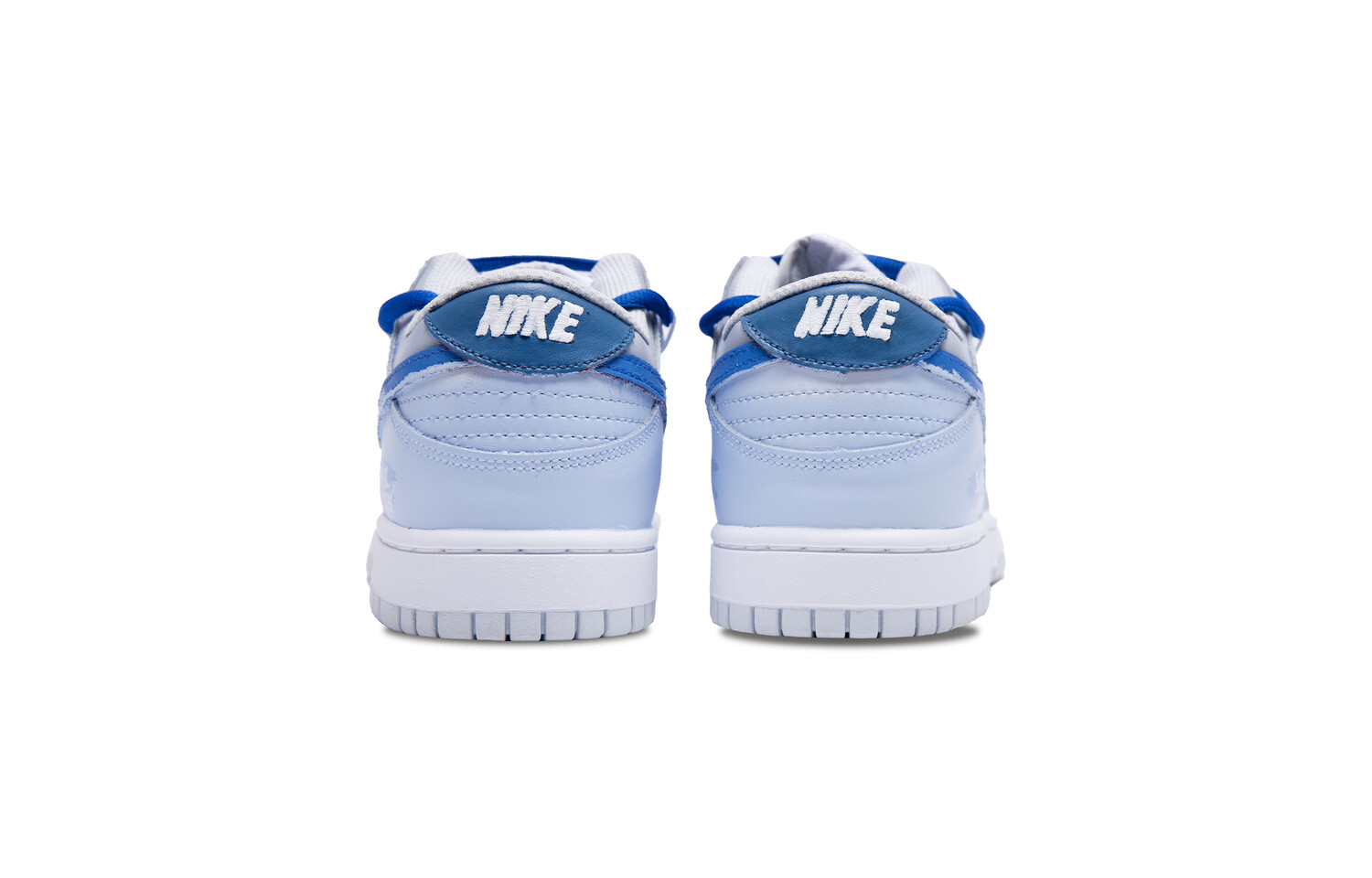 Кроссовки Nike Dunk Skateboarding Shoes Unisex Low-top Grey/white/blue, серый/белый/синий