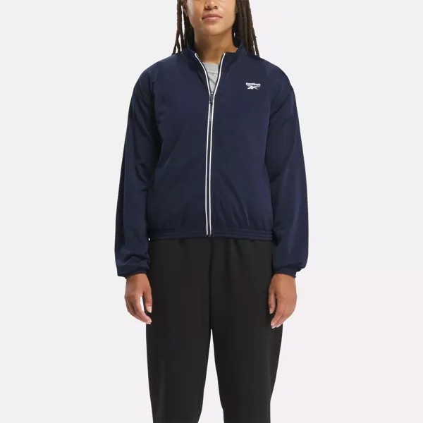 Трикотажная спортивная куртка Reebok Identity Back Vector, цвет Vector Navy