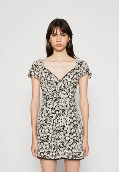 Платье летнее FLUTTER DROP MINI American Eagle, черный