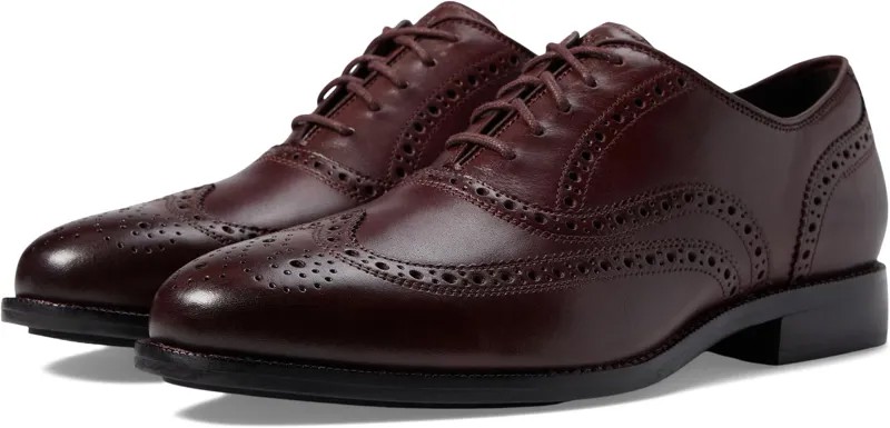 Оксфорды Broadway Wing Tip Oxford Cole Haan, цвет Bloodstone/Black