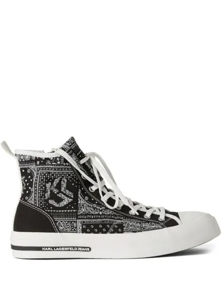 Karl Lagerfeld Jeans высокие кеды KLJ VULC, черный