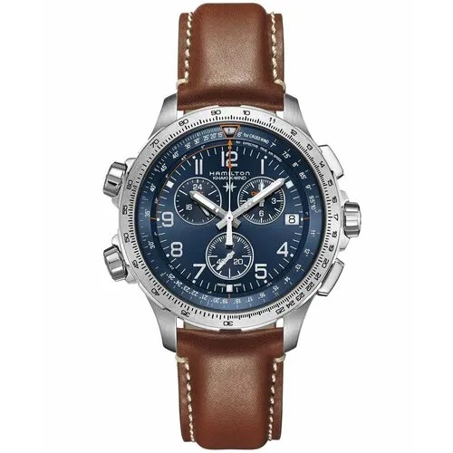 Наручные часы Hamilton Khaki Aviation, коричневый, серебряный