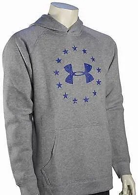 Пуловер с капюшоном Under Armour Freedom — настоящий серый вереск/ультрасиний — новинка