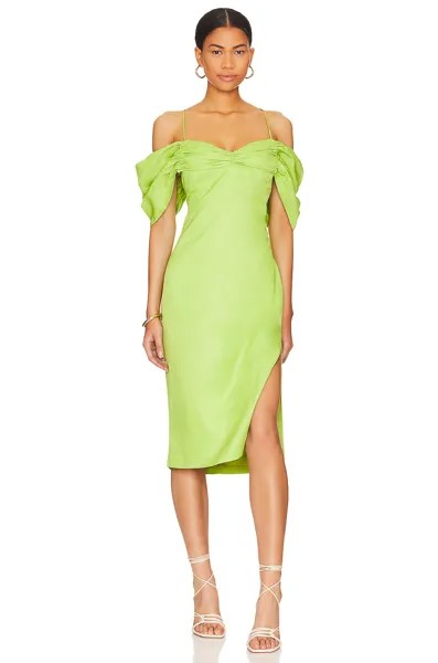 Платье миди L'Academie Gemma, зеленый