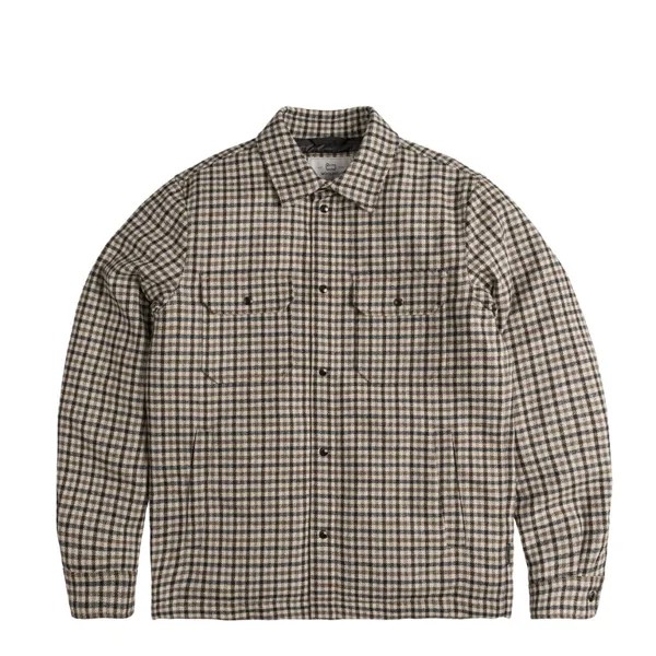 Рубашка Alaskan Wool Check Overshirt Woolrich, бежевый