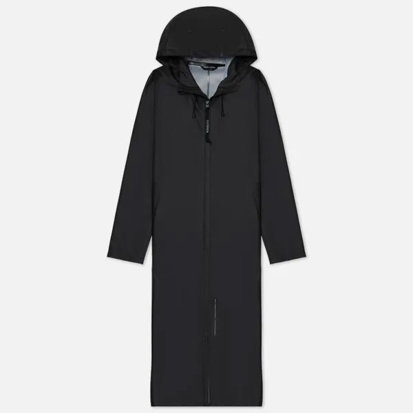 Женская куртка дождевик Stutterheim Mosebacke Long Zip Lightweight чёрный, Размер S