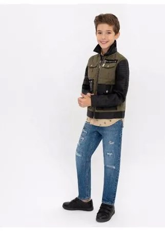 Куртка Gulliver 12010BJC4102 размер 134, хаки