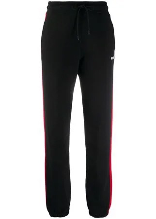 MSGM зауженные спортивные брюки с лампасами