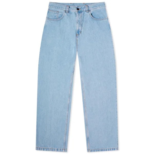 Джинсы Carhartt Wip Brandon Loose Straight Jeans, цвет Blue Heavy Stone Bleached