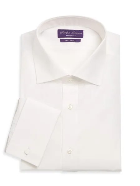 Спортивная рубашка Aston из хлопкового поплина Ralph Lauren Purple Label, белый