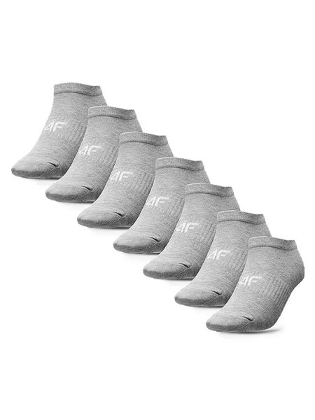 Комплект из 7 низких женских носков 4F, серый