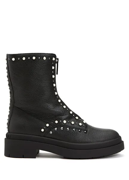 Женские кожаные ботинки nola black trock Jimmy Choo