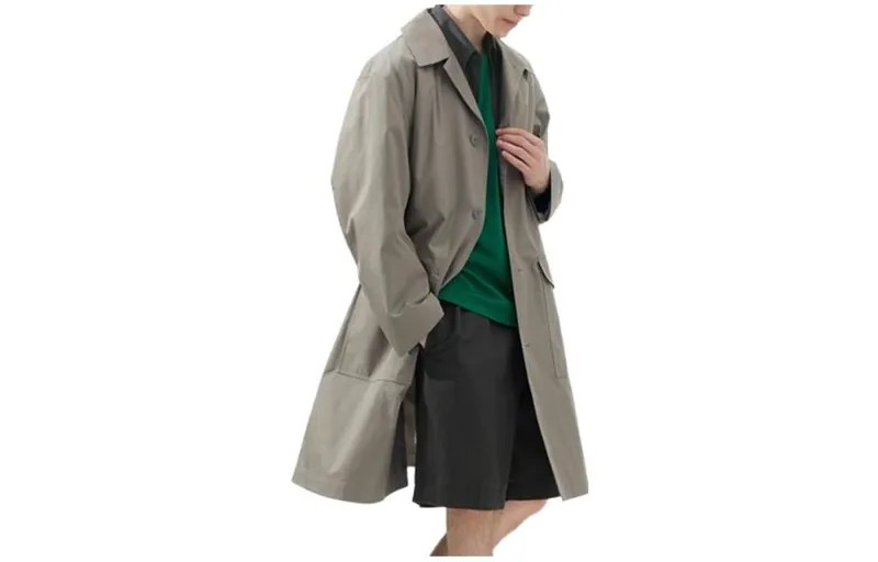Мужской тренчкот U Collection, серый Uniqlo, серый