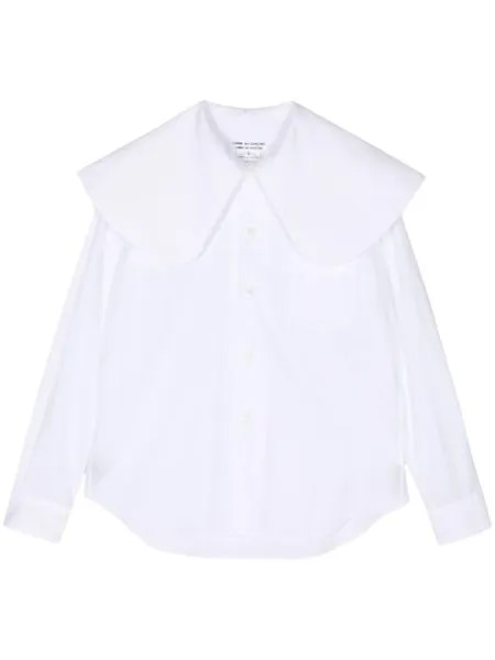 Рубашка из хлопка и поплина с воротником-пилигримом Comme Des Garçons Comme Des Garçons, белый