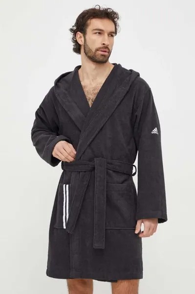 Банный халат adidas Performance, черный