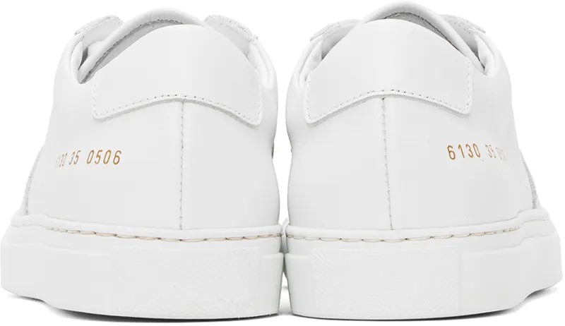 Common Projects Белые классические низкие кроссовки BBall