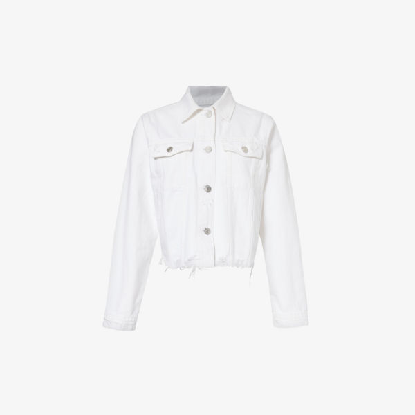Джинсовая куртка le vintage с необработанным краем Frame, белый