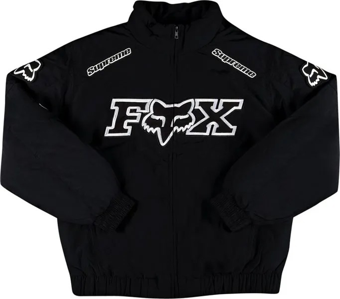 Куртка Supreme x Fox Racing Puffy Jacket 'Black', черный