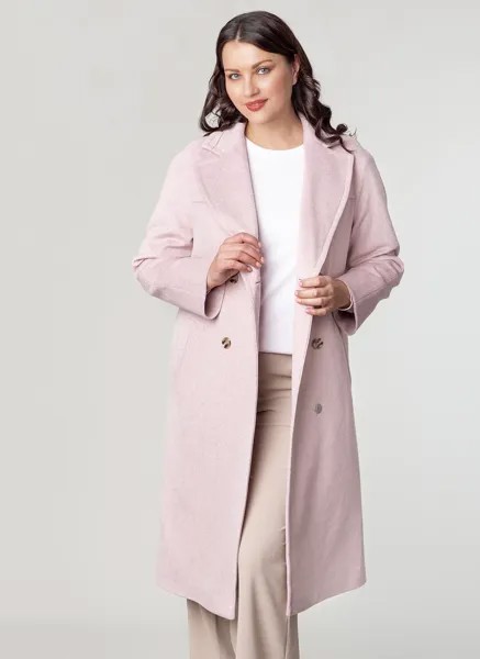 Пальто женское GallaLady 63255 розовое 52 RU