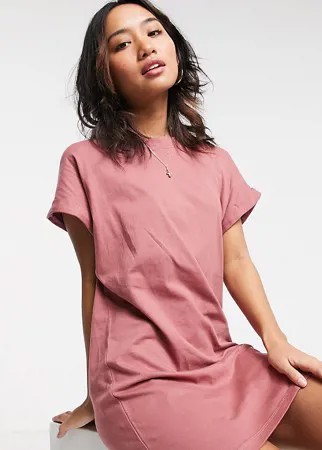 Платье-футболка розового цвета Brave Soul Petite Xena-Розовый цвет